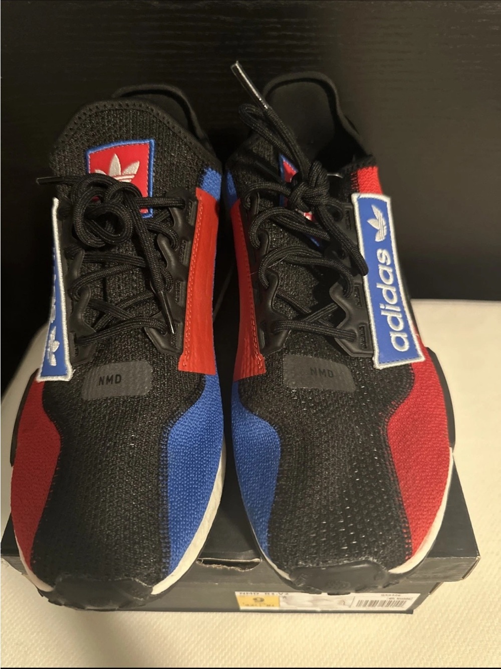 adidas Men’s Black Red Blue NMD Sneakers